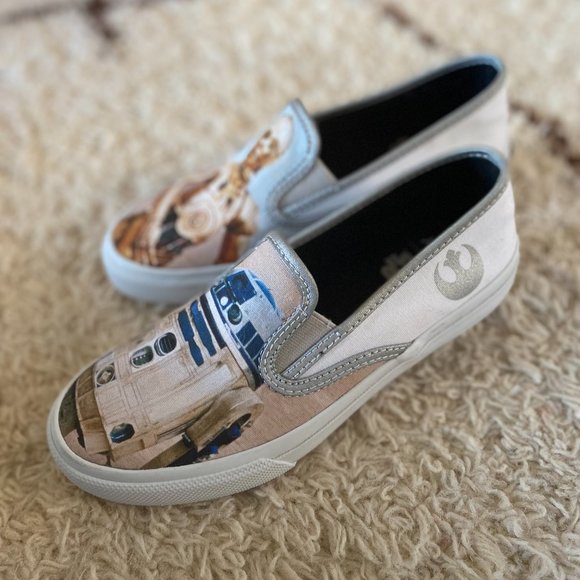 SPERRY STAR WARS CLOUDS DROIDS SLIP ON LIMITED EDITION SHOES MENS 4 NEW - Picture 9 of 13